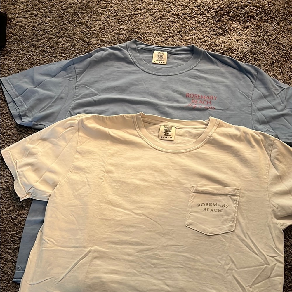 Two Rosemary beach comfort colors t shirts